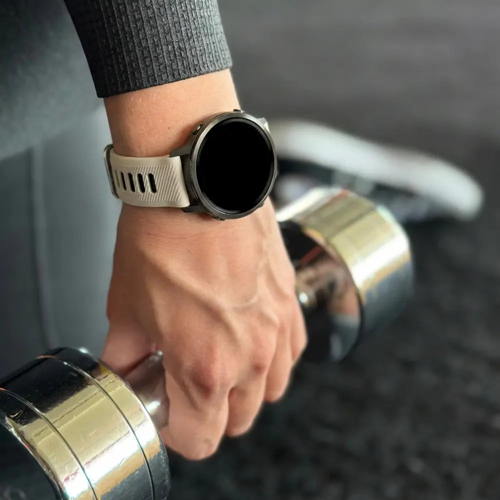 Bandz Bracelet sport avec boucle Garmin Venu 3s (lumière stellaire/noir)