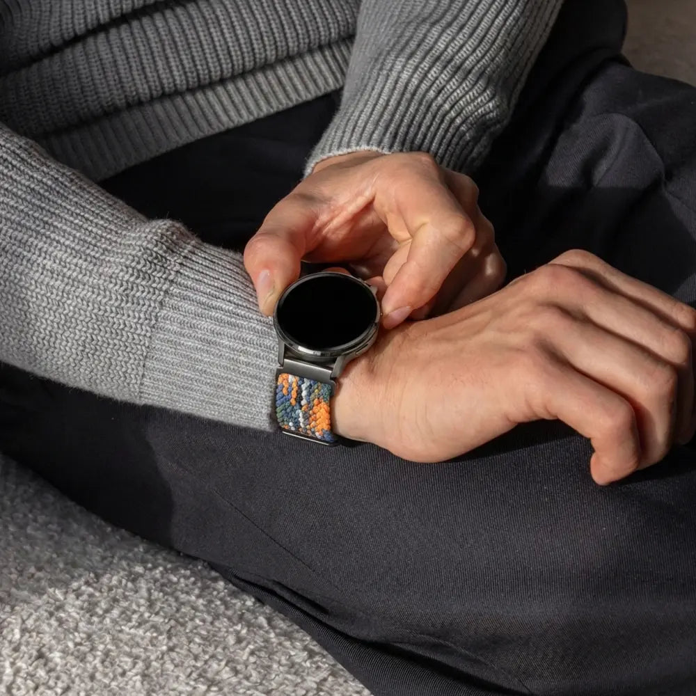 Bandz Garmin Approach S42 Braided Strap 'Parachute' (Multicolour)