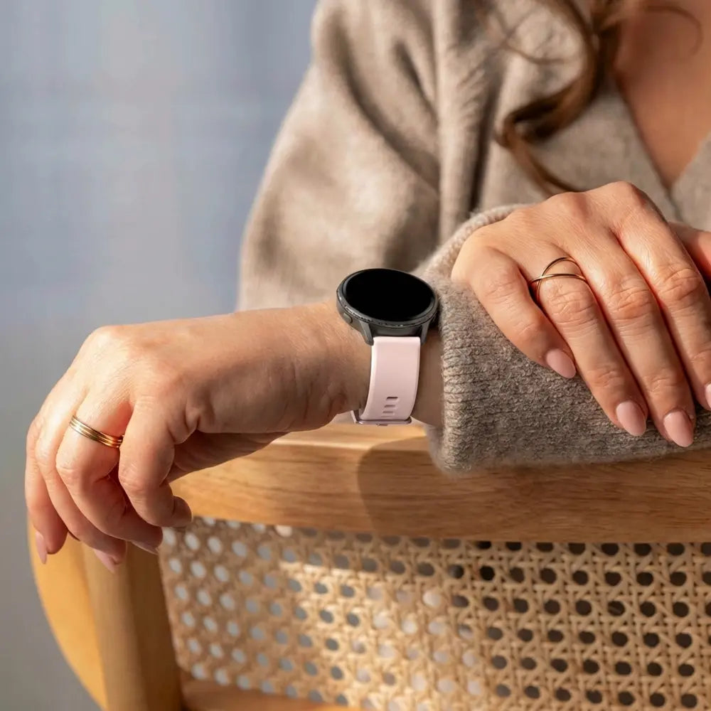 Bandz Bracelet silicone 'Classic' Garmin Vivomove 3s (rose clair)