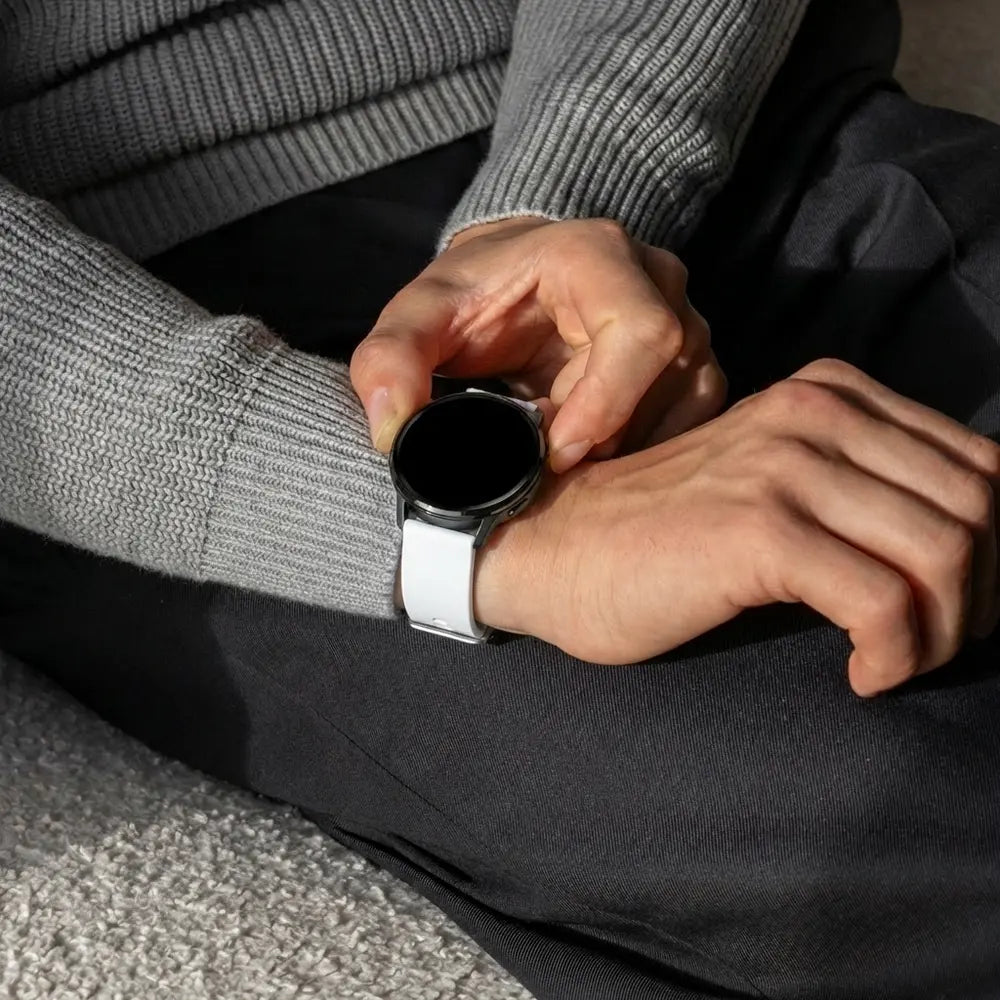 Bandz Bracelet silicone 'Classic' Garmin Vivomove 3s (blanc)