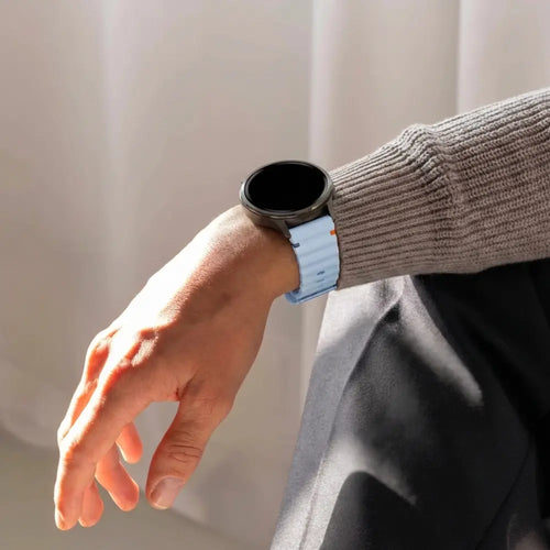 Bandz Garmin Venu 2 Silicone Strap 'Wave' (Light Blue)