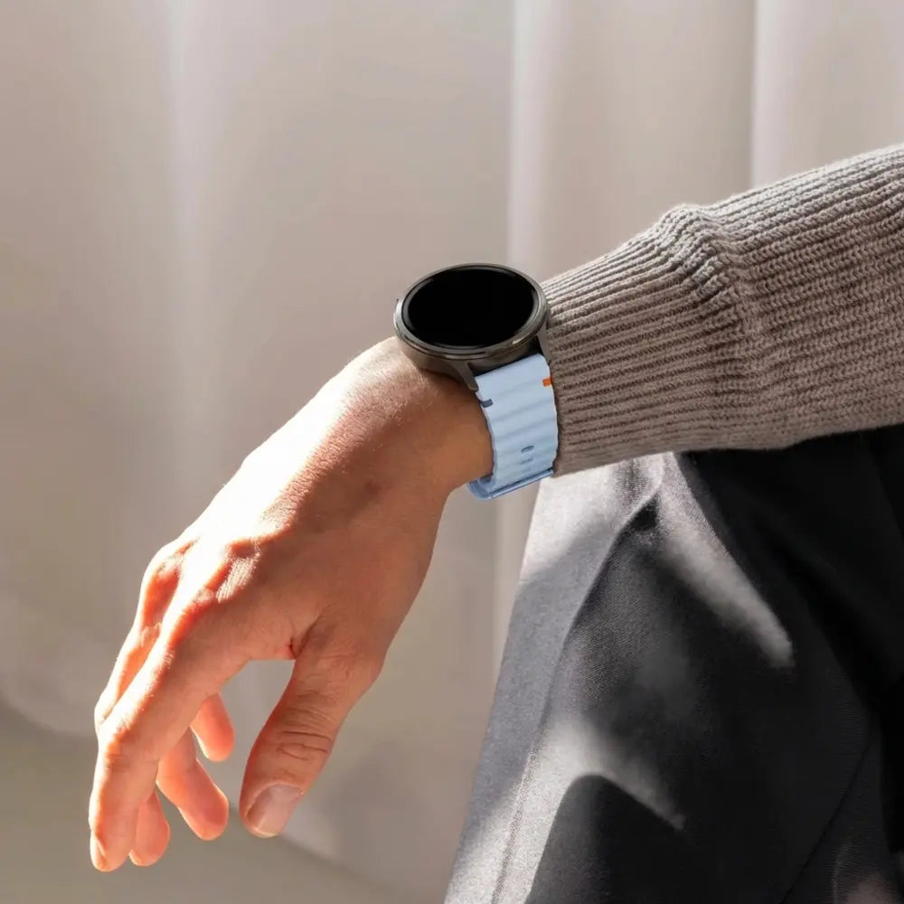 Bandz Garmin Venu 4 - 41mm Silicone Strap 'Wave' (Light Blue)