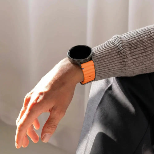 Bandz Garmin Vivoactive 3 Silicone Strap 'Wave' (Orange)