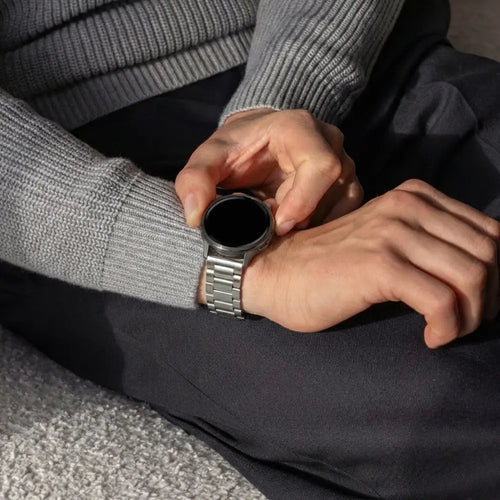 Bandz Garmin Vivoactive 6 Steel Strap 'Classic' (Starlight)