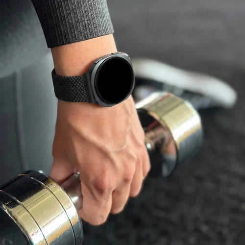 Bandz Bracelet tissé magnétique Samsung Galaxy Watch 8 Classic (noir)