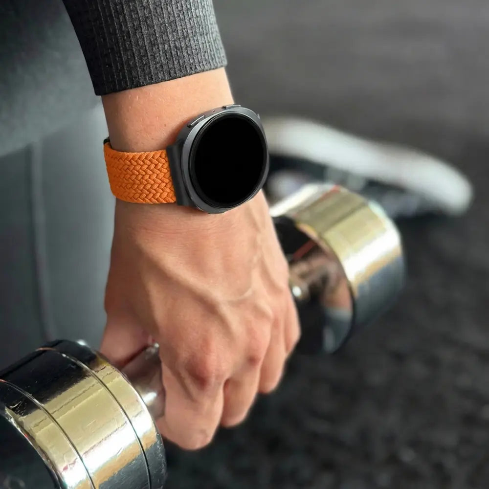 Bandz Bracelet tissé magnétique Samsung Galaxy Watch 8 - 44mm (orange)