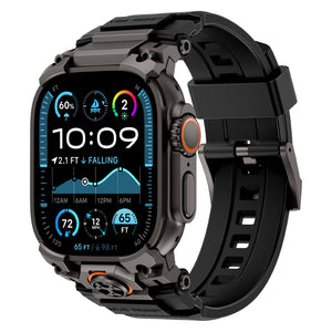 Bracelet silicone 'Cuatro garras' Apple Watch (noir)