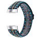 Fitbit Charge 6 Elastic Strap (Blue Embroidery)