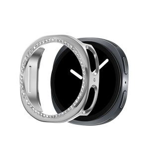 Bandz Samsung Galaxy Watch 8 - 40mm / 9 - 40mm Diamond PC Case (Silver)