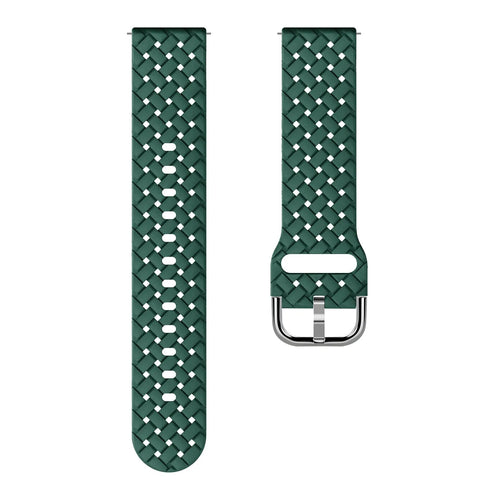 Bracelet silicone tressé Amazfit Active (vert foncé)