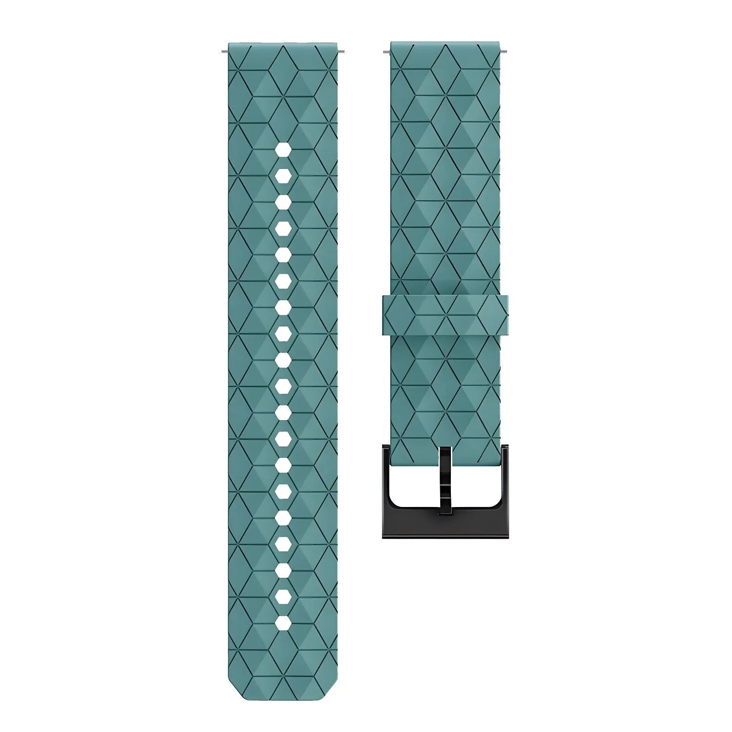 Bracelet silicone 'Hexagone' Gard Pro Health 4 Smartwatch (grisbleu)