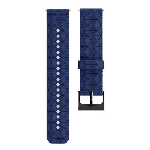 Withings Steel HR Sport Silicone Hexa Strap (Dark Blue)