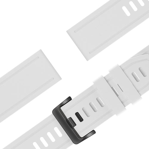 Bandz Bracelet silicone avec boucle Garmin Approach S70 - 42mm (blanc)