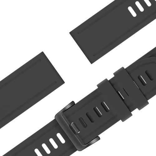 Bandz Bracelet silicone avec boucle Garmin Approach S70 - 42mm (noir)