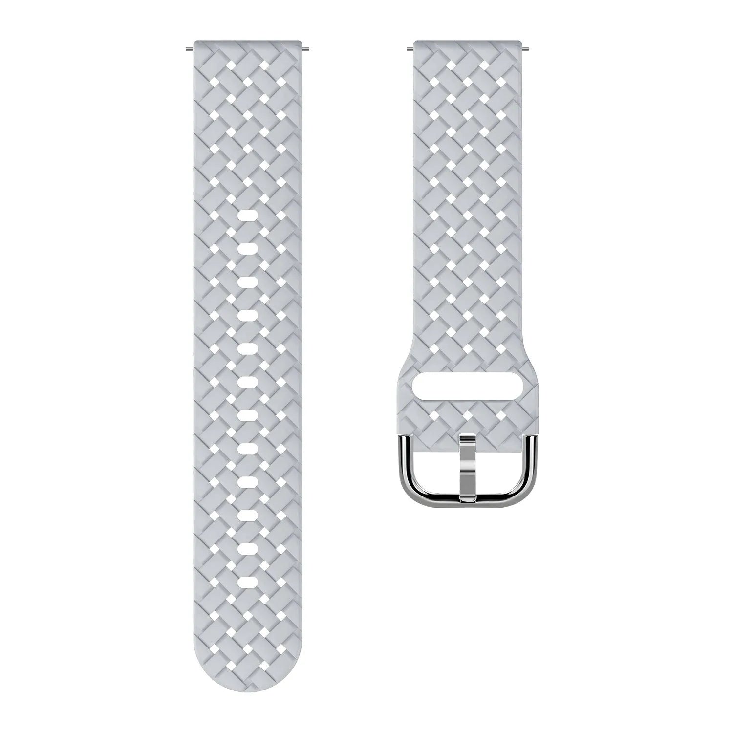 Bracelet silicone tressé Amazfit GTR Mini (gris)