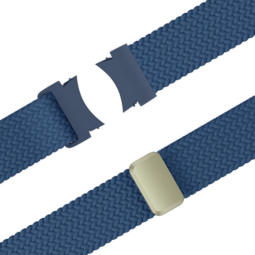 Bandz Samsung Galaxy Watch 4 40mm Braided Strap 'Easy Fit' (Blue)