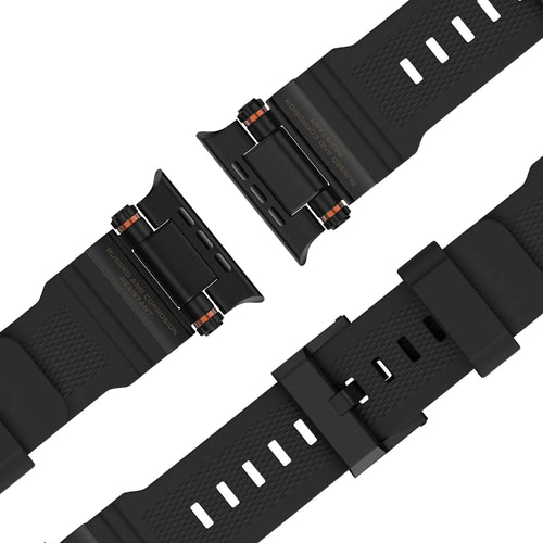 Bandz Bracelet silicone 'Explorer' Apple Watch (noir avec noir)
