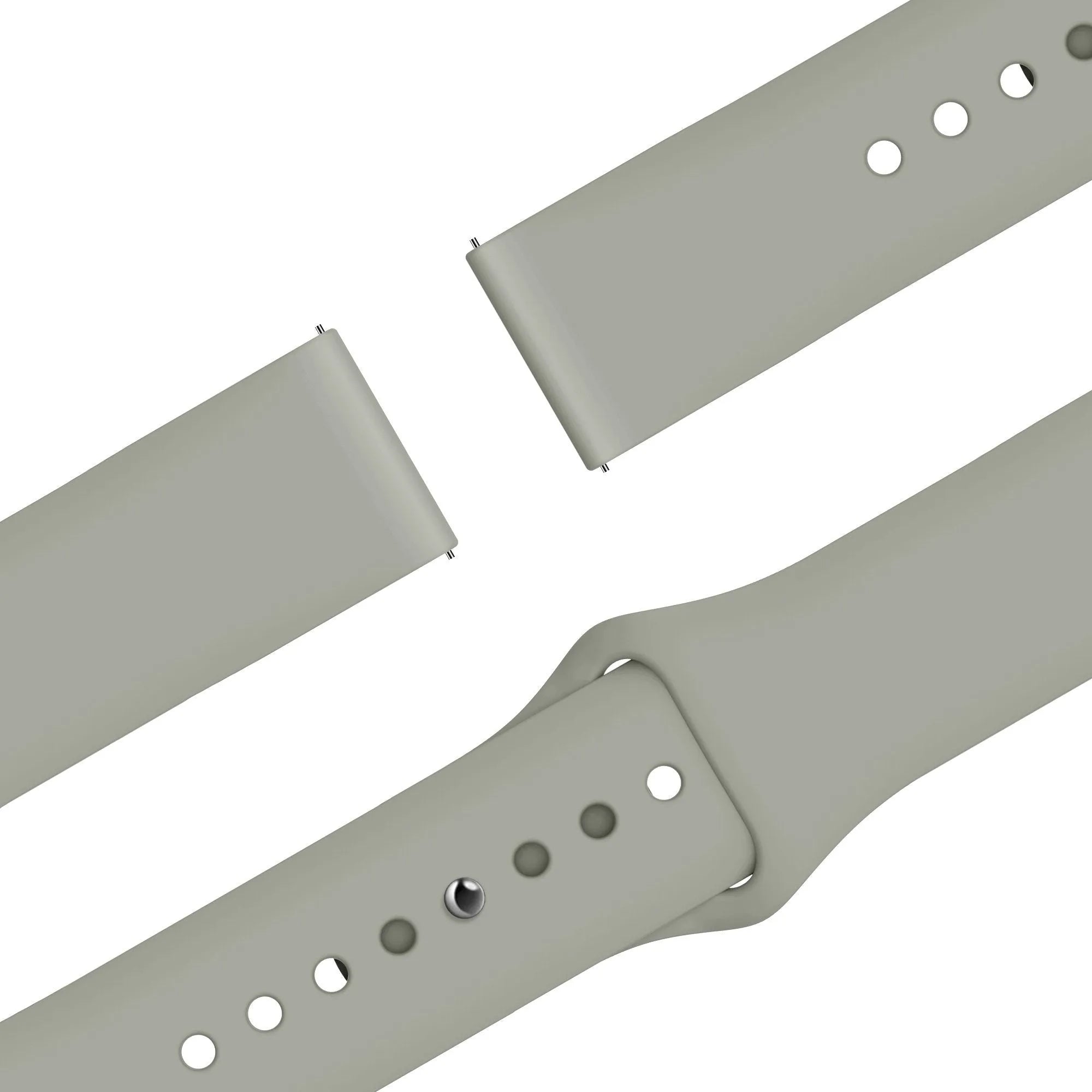 Bandz Amazfit Bip 3 Sport Strap 'Easy Fit' (Light Grey)