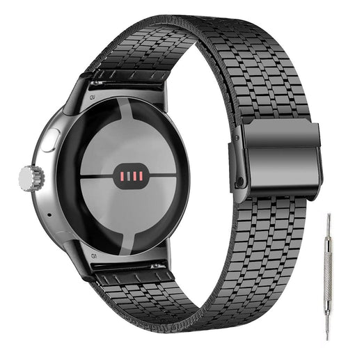 Bracelet acier fin Google Pixel Watch 5 - 45mm (noir)