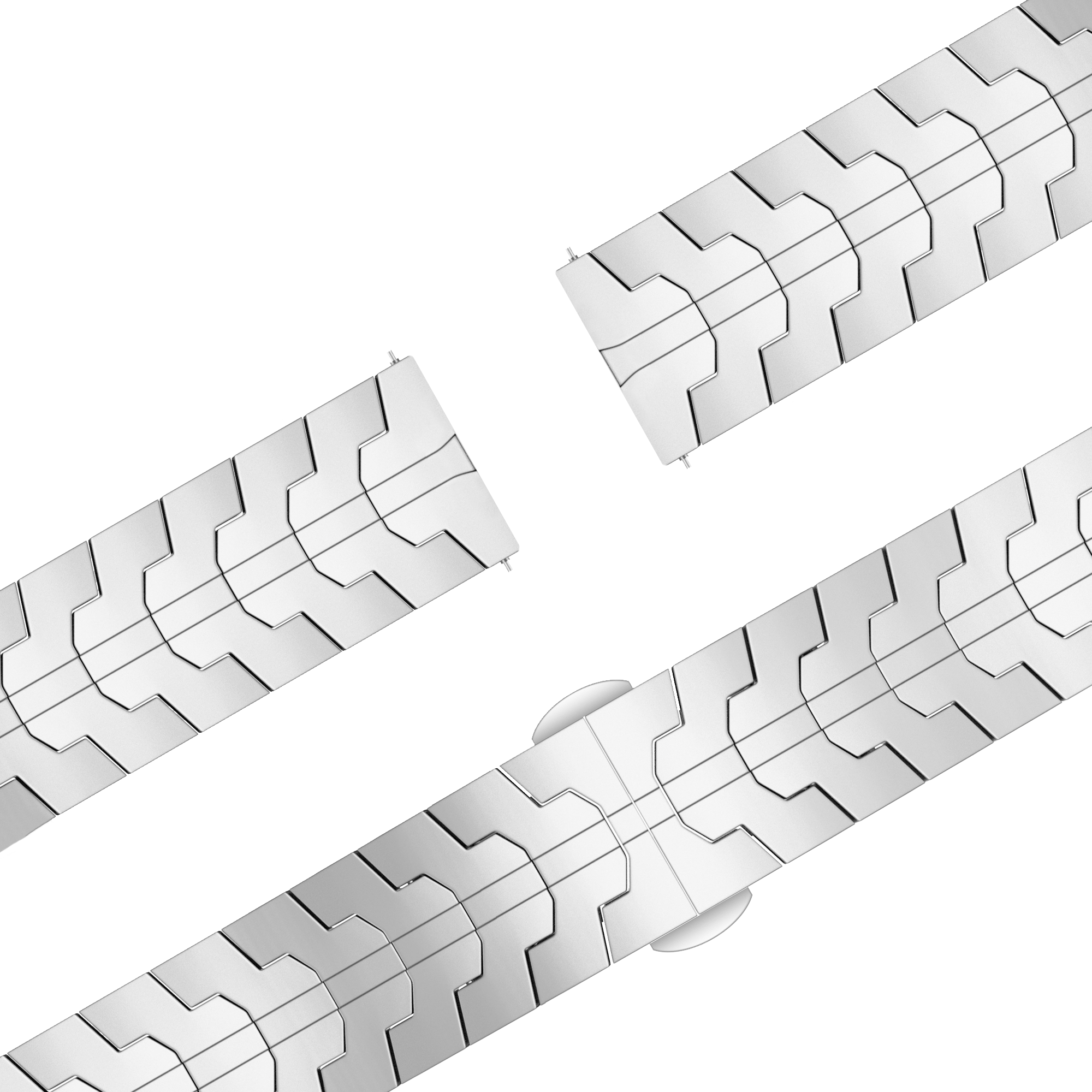 Bandz Garmin Forerunner 255 Steel Strap 'Iron' (Silver)