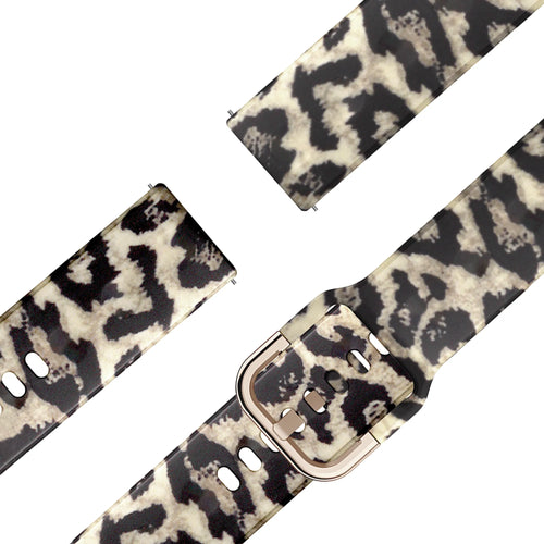 Bandz Garmin Vivomove Style Silicone Strap 'Lucky Leopard'