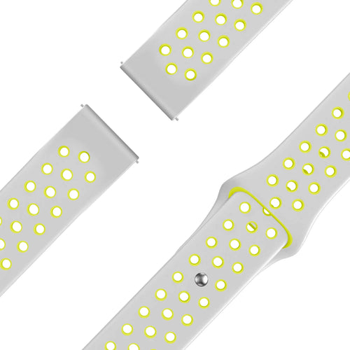 Bandz Garmin Vivomove HR Sport Strap 'Deluxe' (Grey/Yellow)