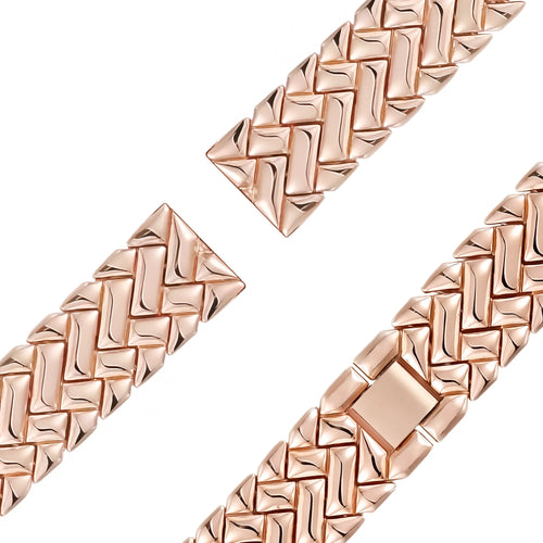 Bandz OnePlus Watch 3 - 43mm Metal Strap 'V-Type' (Rose Gold)