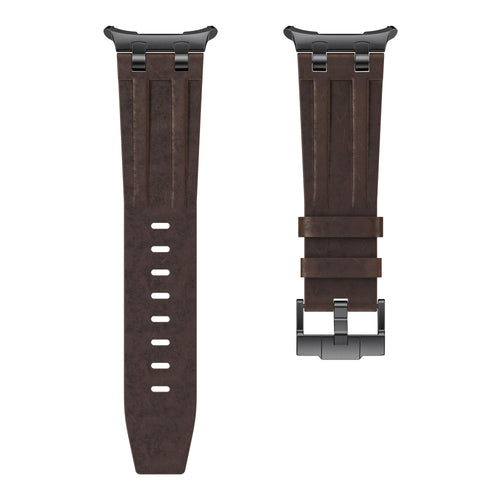 Bracelet cuir solide Samsung Galaxy Watch Ultra 2 (café)