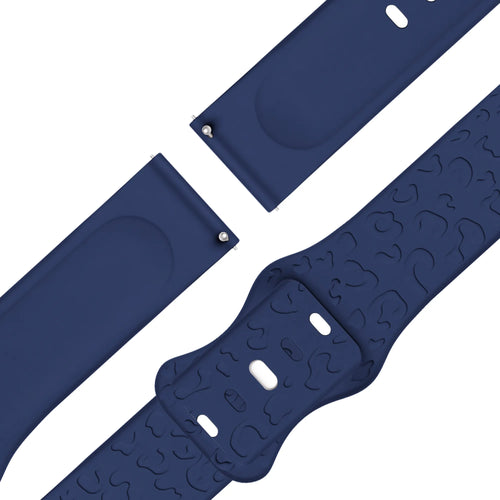 Bandz Bracelet silicone 'Léopard' Garmin Bounce 2 (bleu foncé)