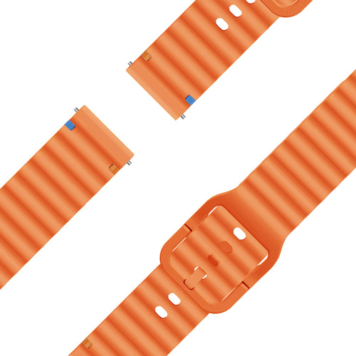 Bandz Bracelet silicone ondulé Garmin Bounce 2 (orange)