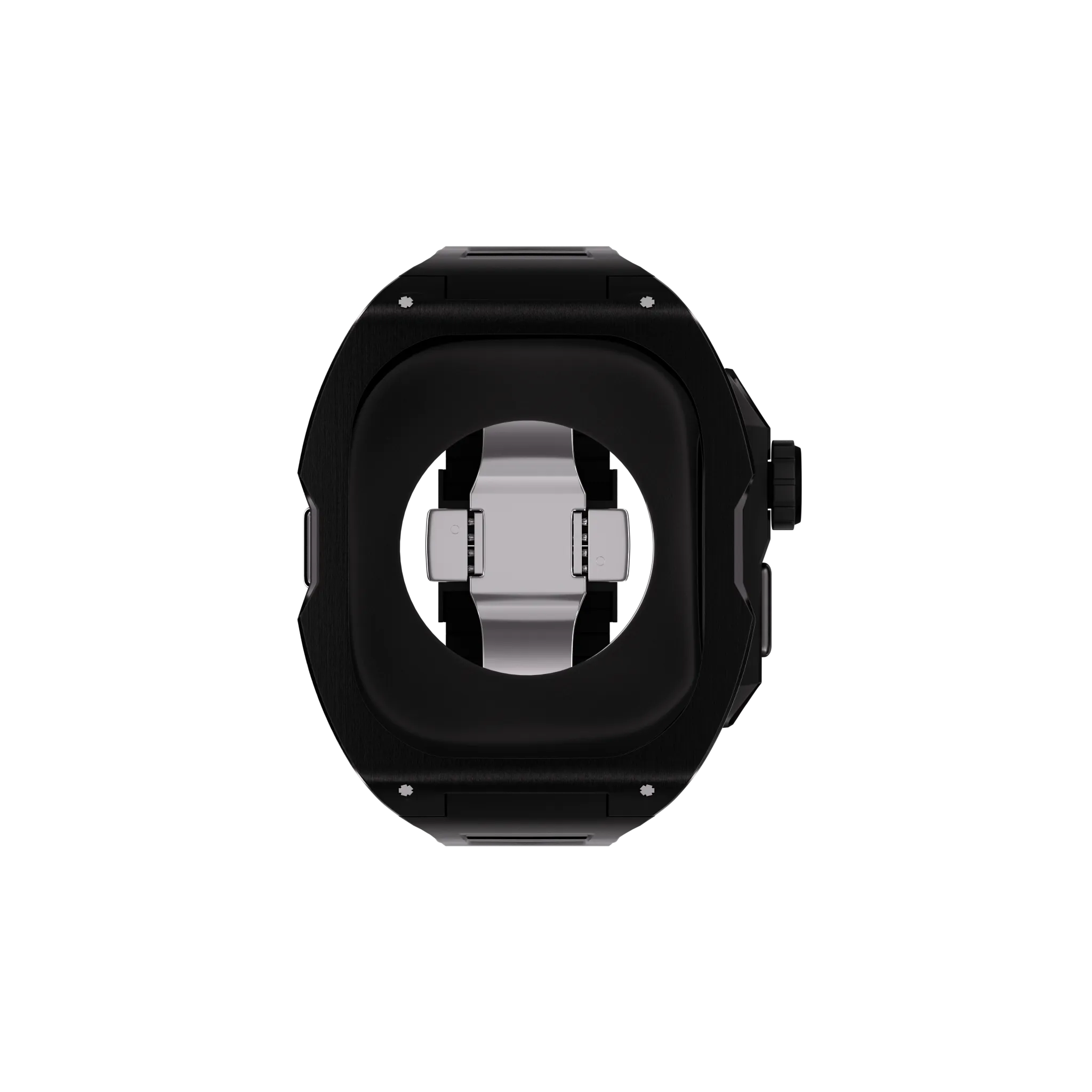 Reqior Apple Watch Ultra Case with Rubber Strap (Black)