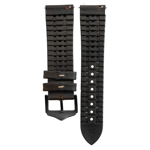 Bracelet cuir et silicone Amazfit Bip U (Pro) (marron)