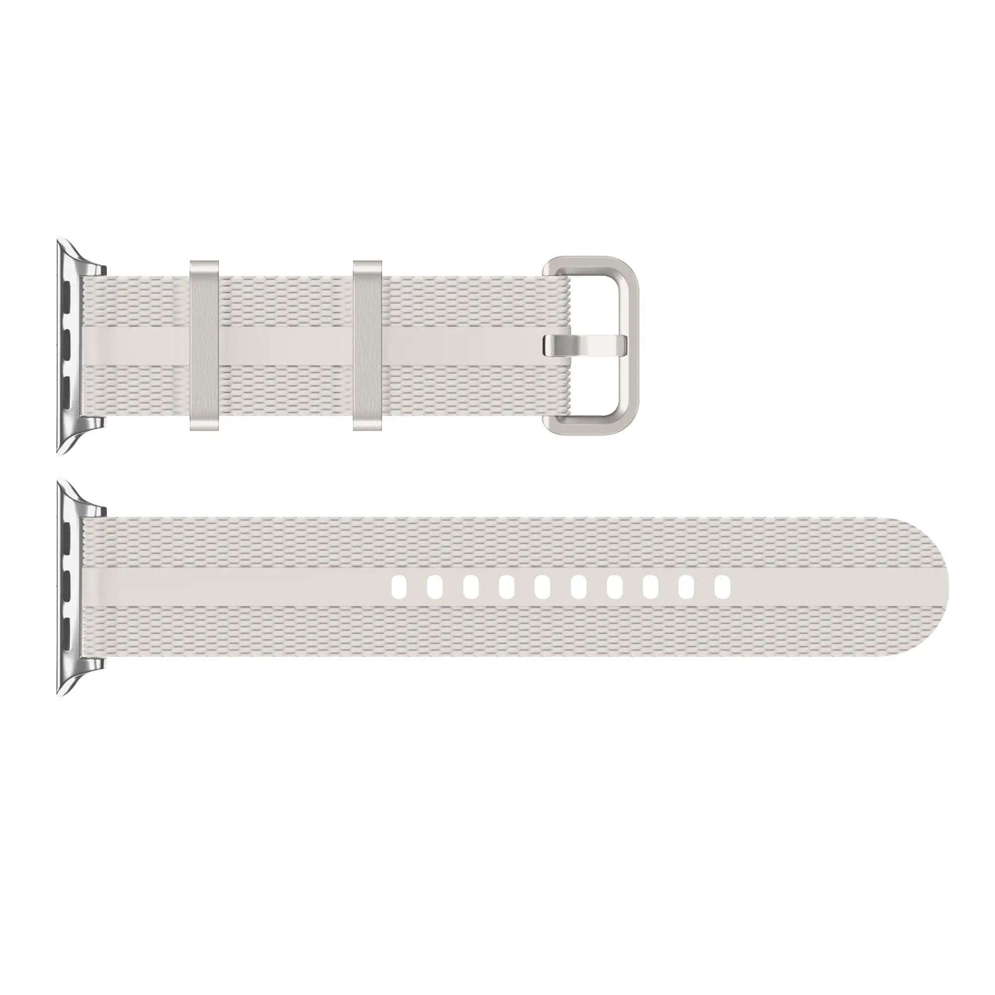 Bracelet active silicone Apple Watch (lumière stellaire)