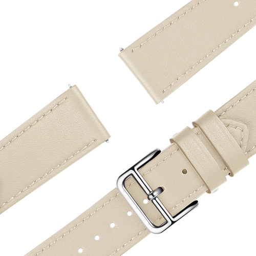 Bandz Bracelet cuir 'Deluxe' Garmin Venu 3s (beige)