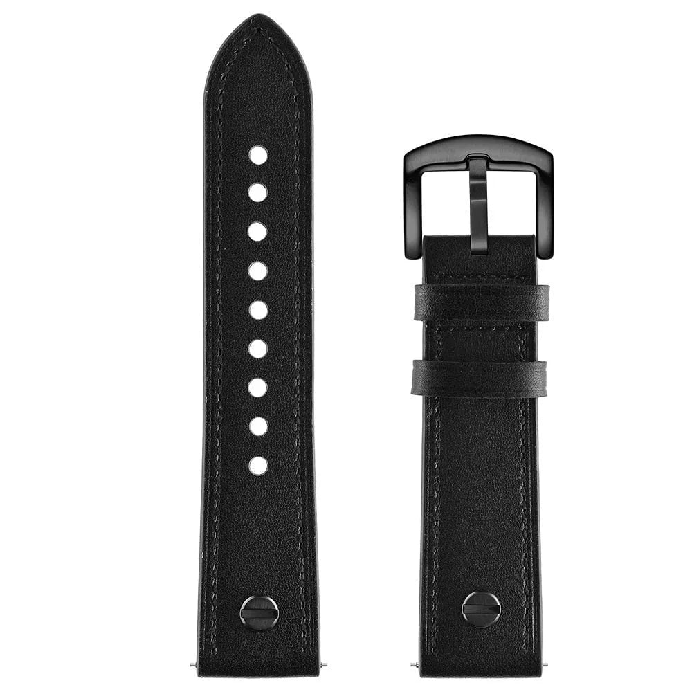 Bracelet cuir avec vis  Coros Apex 2 (noir)
