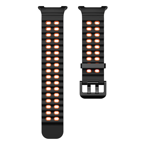 Bracelet Ocean Samsung Galaxy Watch 9 - 44mm (noir/orange)