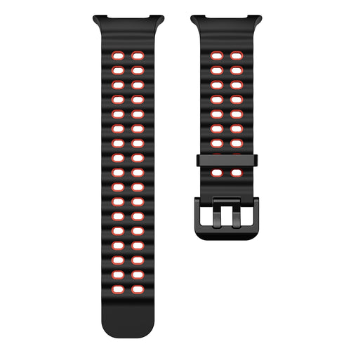 Samsung Galaxy Watch 9 - 44mm Ocean Strap (Black/Red)