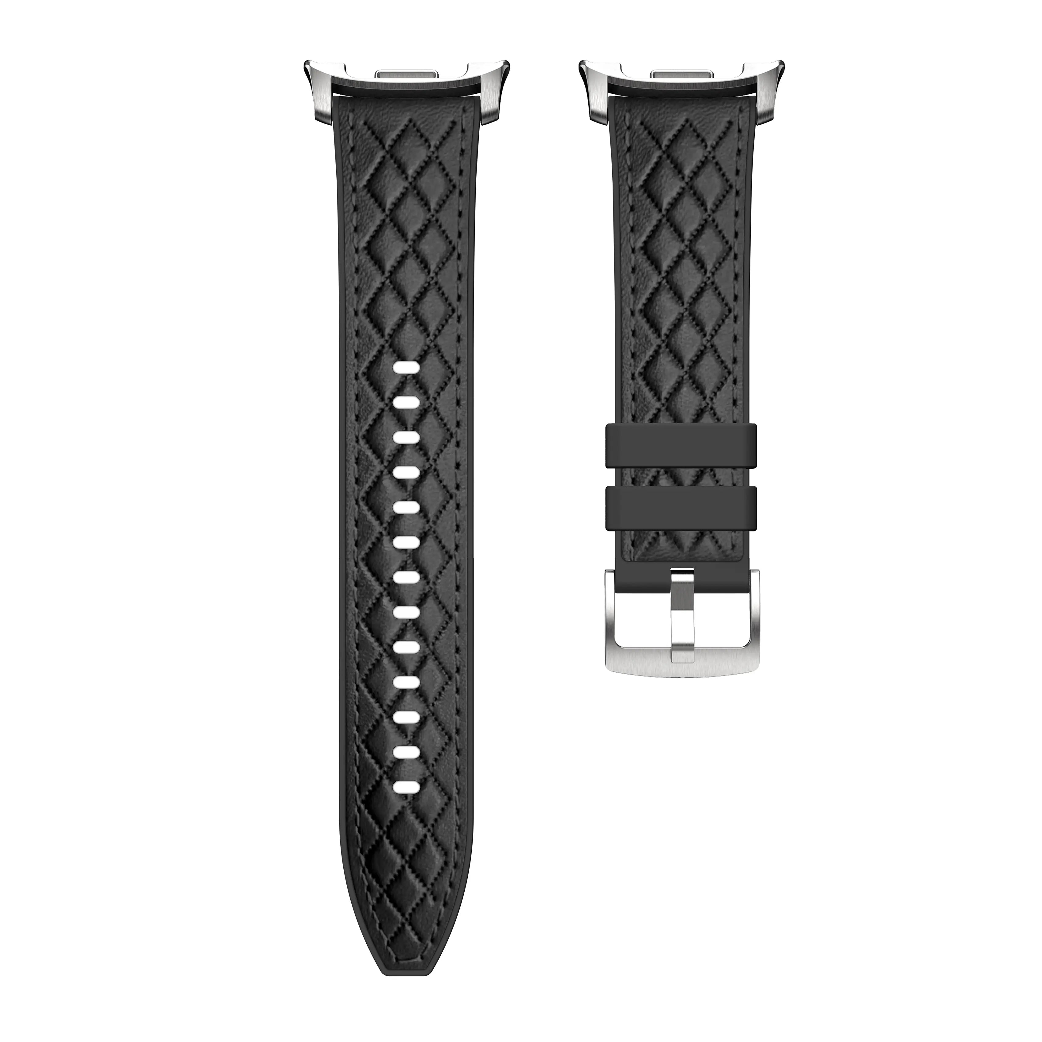 Bracelet cuir hybride diamond Samsung Galaxy Watch 9 - 40mm (noir)