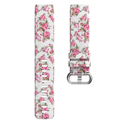 Silicone Patterned Strap, laid flat, separate parts, direct top view