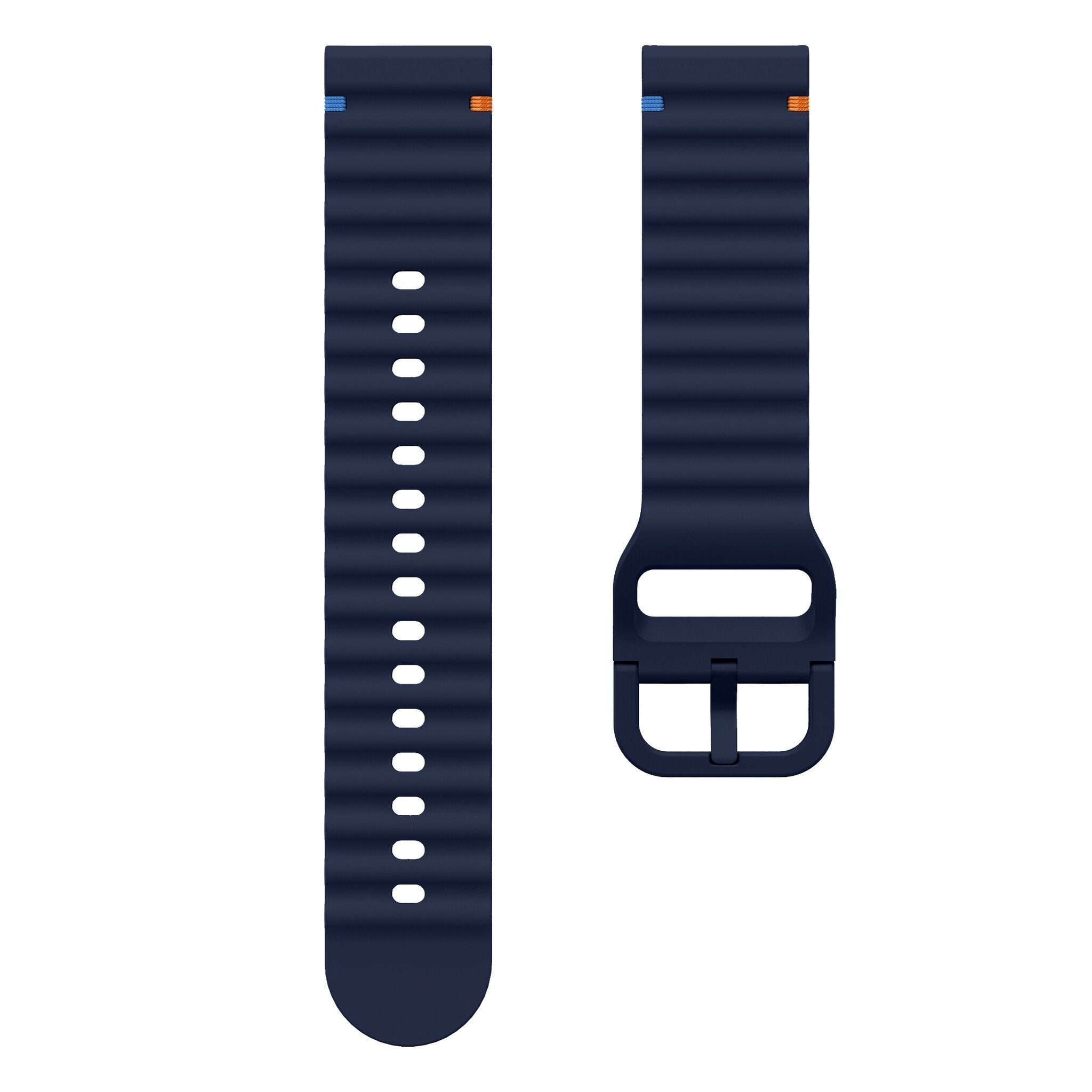 Bracelet silicone ondulé Huawei Watch GT 6 - 46mm (bleu foncé)