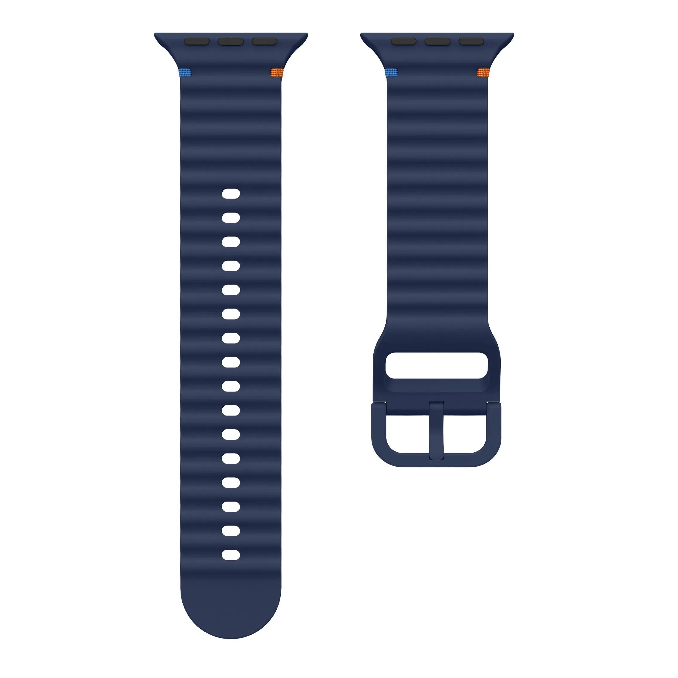 Bracelet Silicone Wave Apple Watch (bleu foncé)
