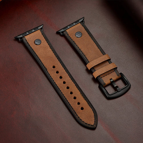 Leather Strap with Screw, beige, laid flat, separate parts, direct top view