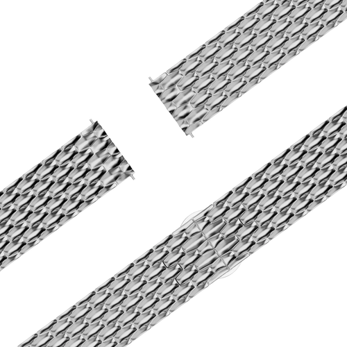 Bandz Bracelet acier 'Dragon' Garmin Bounce 2 (argent)