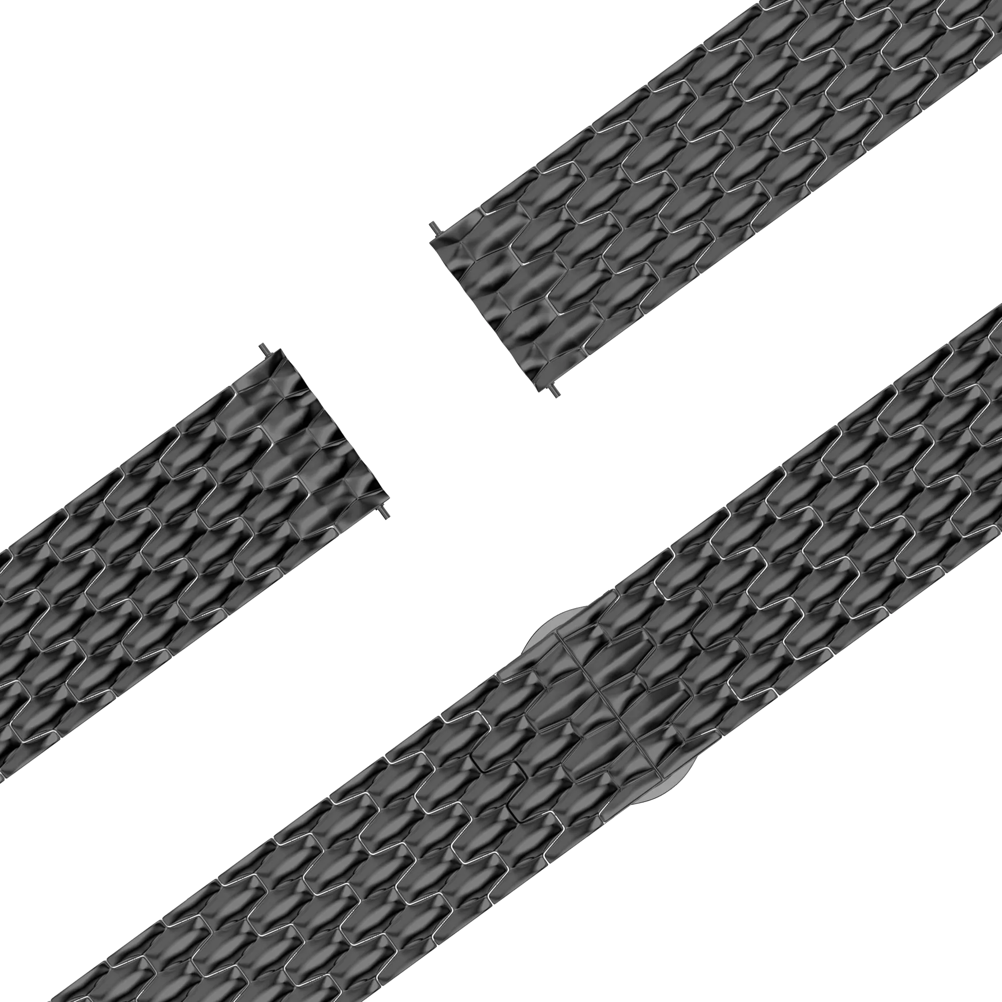Bandz Bracelet acier 'Dragon' Garmin Approach J1 (noir)