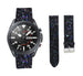 Bracelet cuir pailleté Samsung Galaxy Watch 3 45mm (noir)