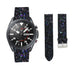 Bracelet cuir pailleté Samsung Galaxy Watch 3 45mm (noir)