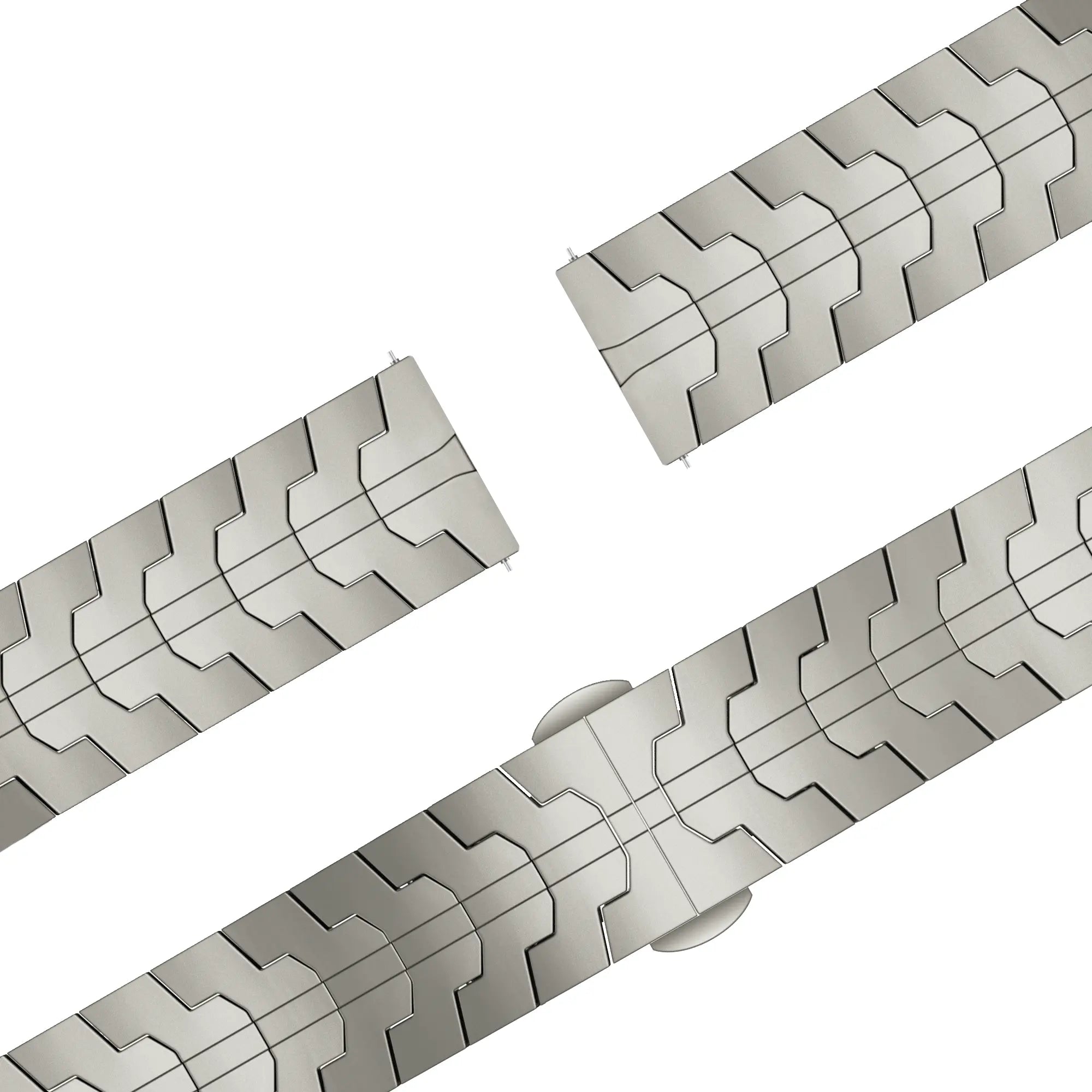 Bandz Bracelet acier 'Iron' Garmin Forerunner 255 (titane)