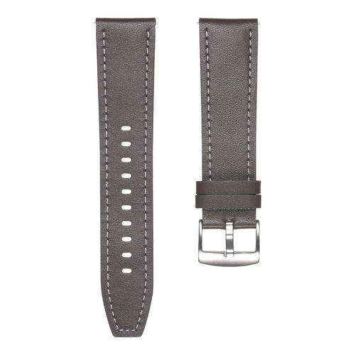 Amazfit GTR 3 (Pro) 'One Push' Leather Strap (Grey)