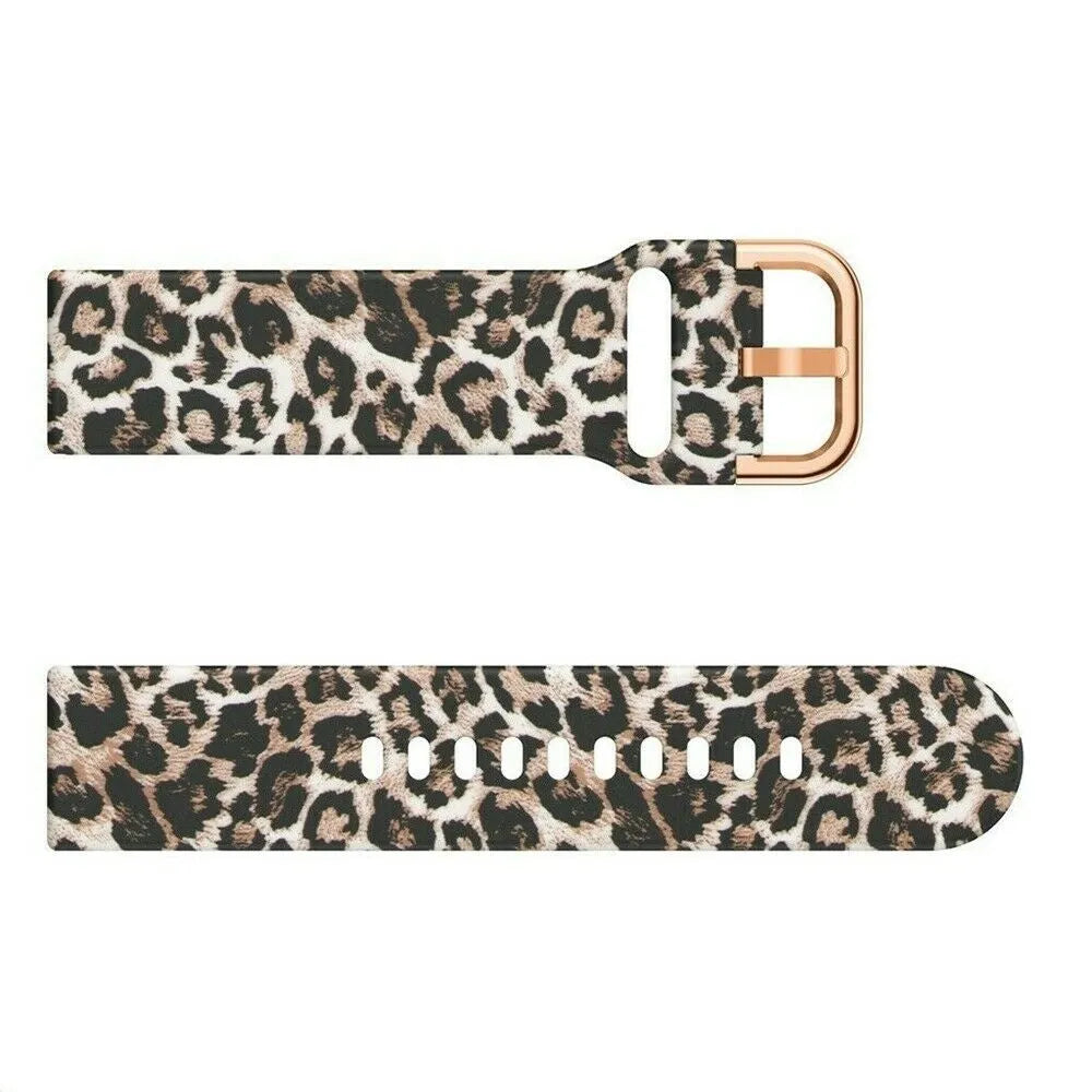Print Silicone Strap, laid flat, separate parts, direct top view