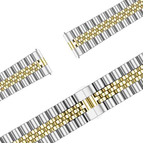 Bandz Bracelet acier 'Jubilee' Garmin Venu 3s (argent/or)